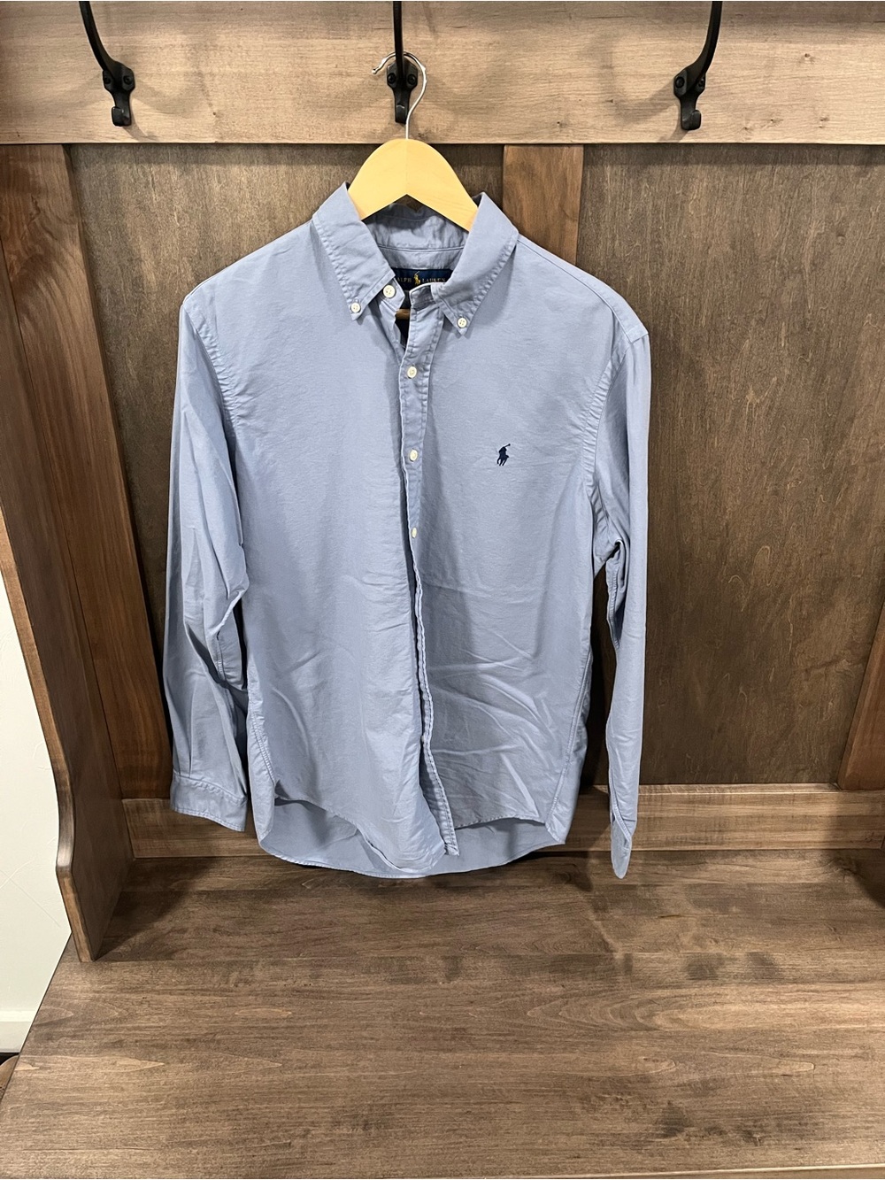 Polo by Ralph Lauren Button-Down Oxford Shirt - Light Blue